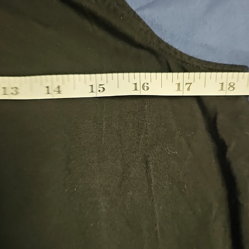 Daniel Rainn Black Top with Teal Embellishments - Picture 6 of 7